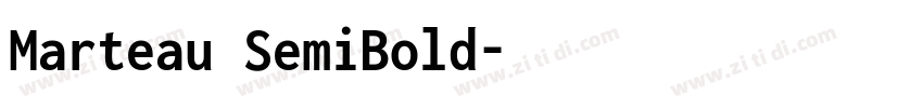 Marteau SemiBold字体转换